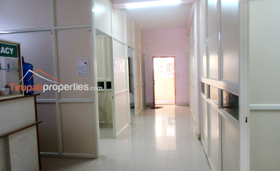 2,500 Sft North Face #SemiCommercial Space Available for #Rent to #Hospitals Near V.V Mahal Road, #Tirupati
